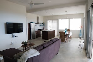 Smart TV, books, stereo - Casa Kahuna is a newly listed home with 4 bedrooms, 3 1/2 baths &  private pool (Rincon)