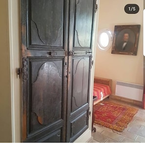 Individually decorated, individually furnished, iron/ironing board