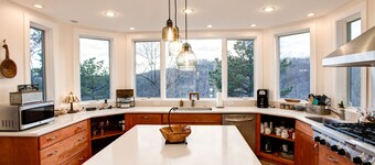 Burnt Ridge Retreat | Luxury Black Mountain Home w/ Game Room & Mountain Views