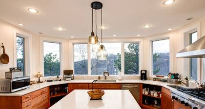 Burnt Ridge Retreat | Luxury Black Mountain Home w/ Game Room & Mountain Views