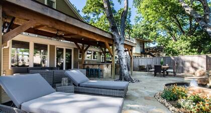 Downtown Estate Heated Pool and Spa Sleeps 18