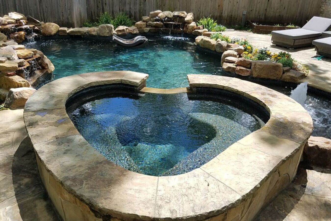 Una piscina riscaldata
