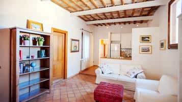 Apartment, 2 Bedrooms | Living area | TV