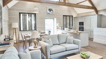 Luxury House, 2 Bedrooms (The Hayloft) | Living room | 36-inch flat-screen TV with digital channels, TV, fireplace