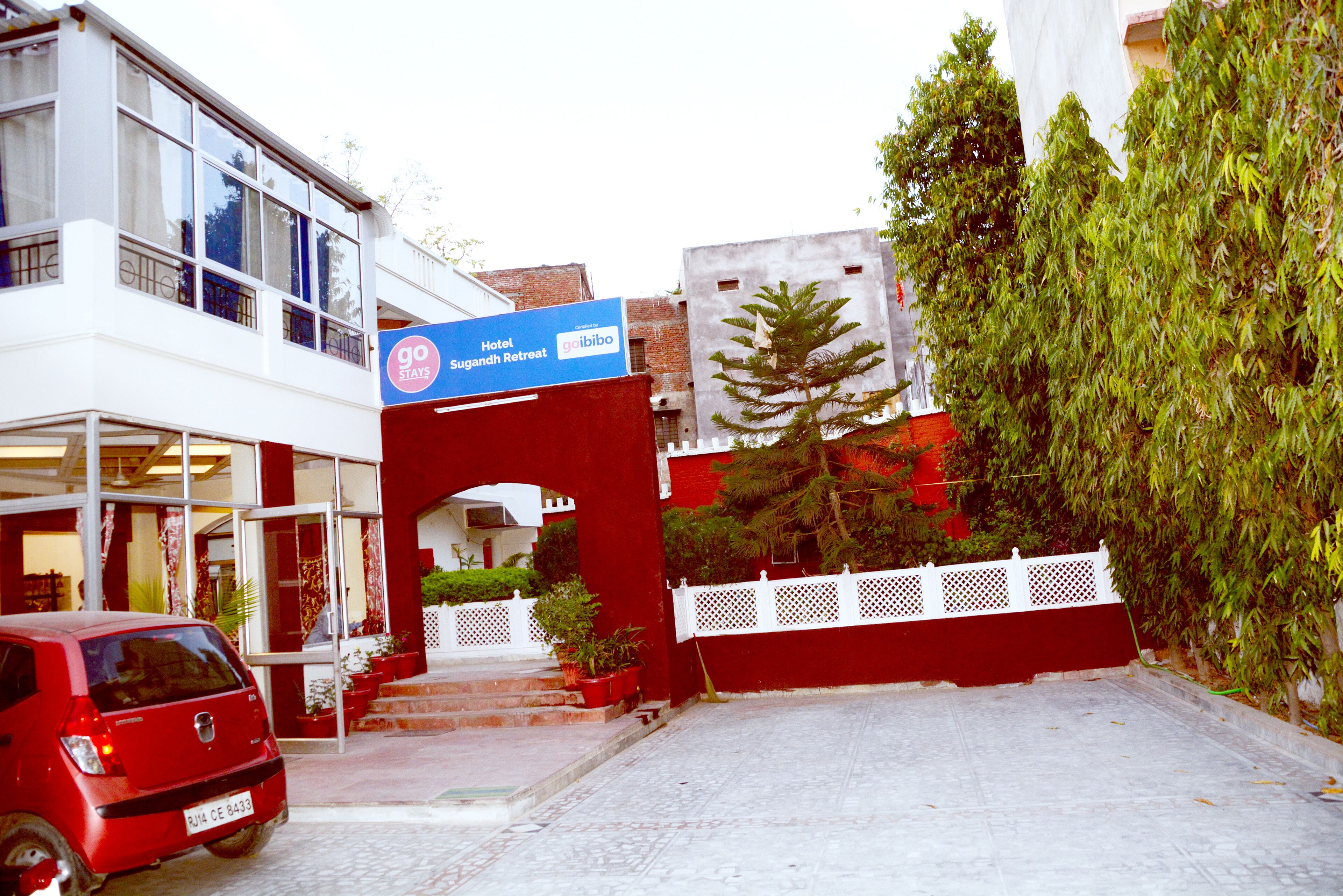 Façade de l’hébergement