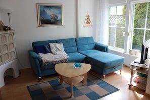 Fernseher, Kamin