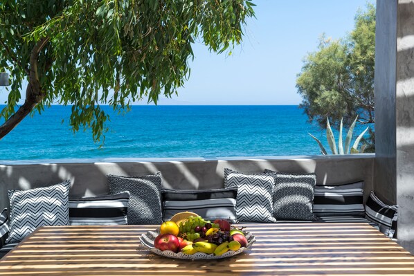 Villa, 4 Bedrooms, Private Pool | View from room - Damma Beachfront Luxury Villa (Santorini)