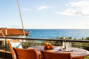 Balcony - Sunset Serenity - Kardamili Seaside Getaway (West Mani)
