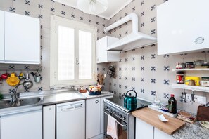 Apartment, 2 Bedrooms | Private kitchen | Full-size fridge, microwave, stovetop, dishwasher - Otranto - WR Apartments (Rome)