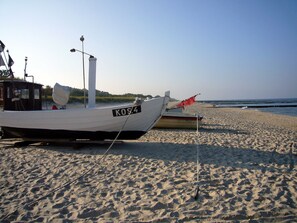 Vlak bij het strand