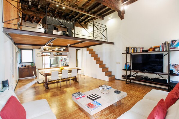 Apartment, 2 Bedrooms | Living area | Flat-screen TV, DVD player - Portico - WR Apartments (Rome)