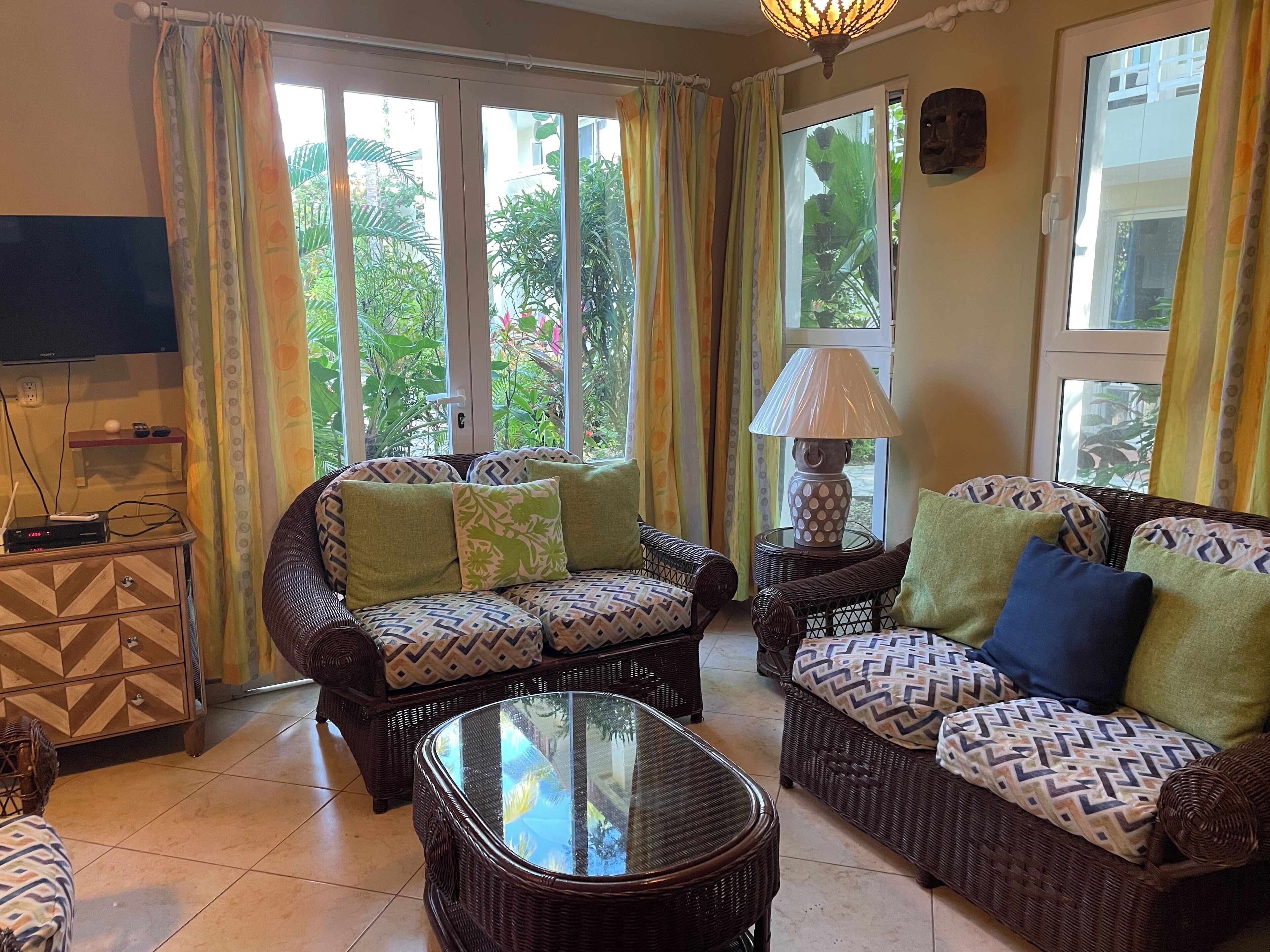 Family Condo, Multiple Beds, Non Smoking (211) | Living area | Flat-screen TV