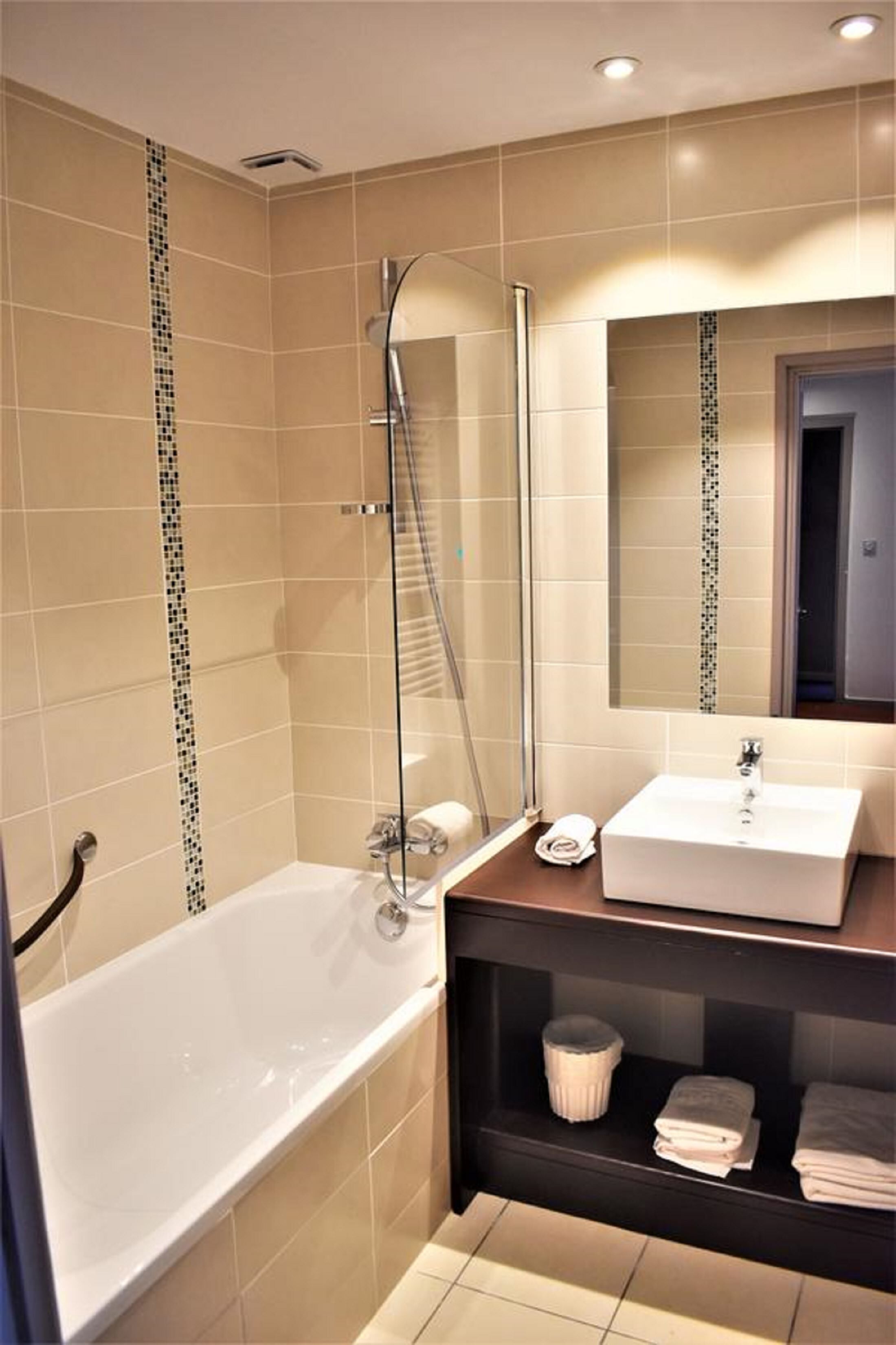 free toiletries, hair dryer, towels