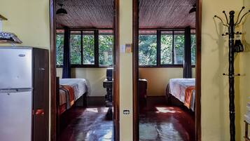 Basic Cabin, 2 Queen Beds | Individually decorated, individually furnished, free WiFi, bed sheets