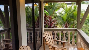 Chambre Quadruple, balcon (Habitacion #2) | Vue sur le jardin