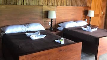 Classic Double Room, 2 Double Beds, Non Smoking | Iron/ironing board, bed sheets