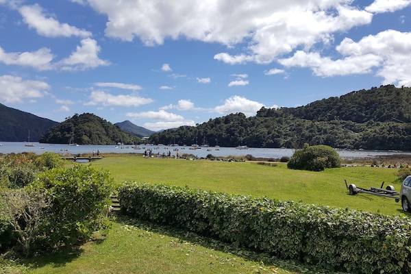 View of Ngakuta Bay from Korora Cottage
