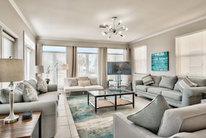 Smart TV, DVD player, ping pong