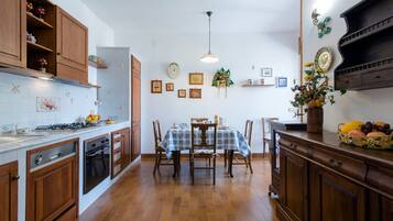 Fridge, oven, stovetop, dishwasher