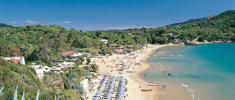 En la playa