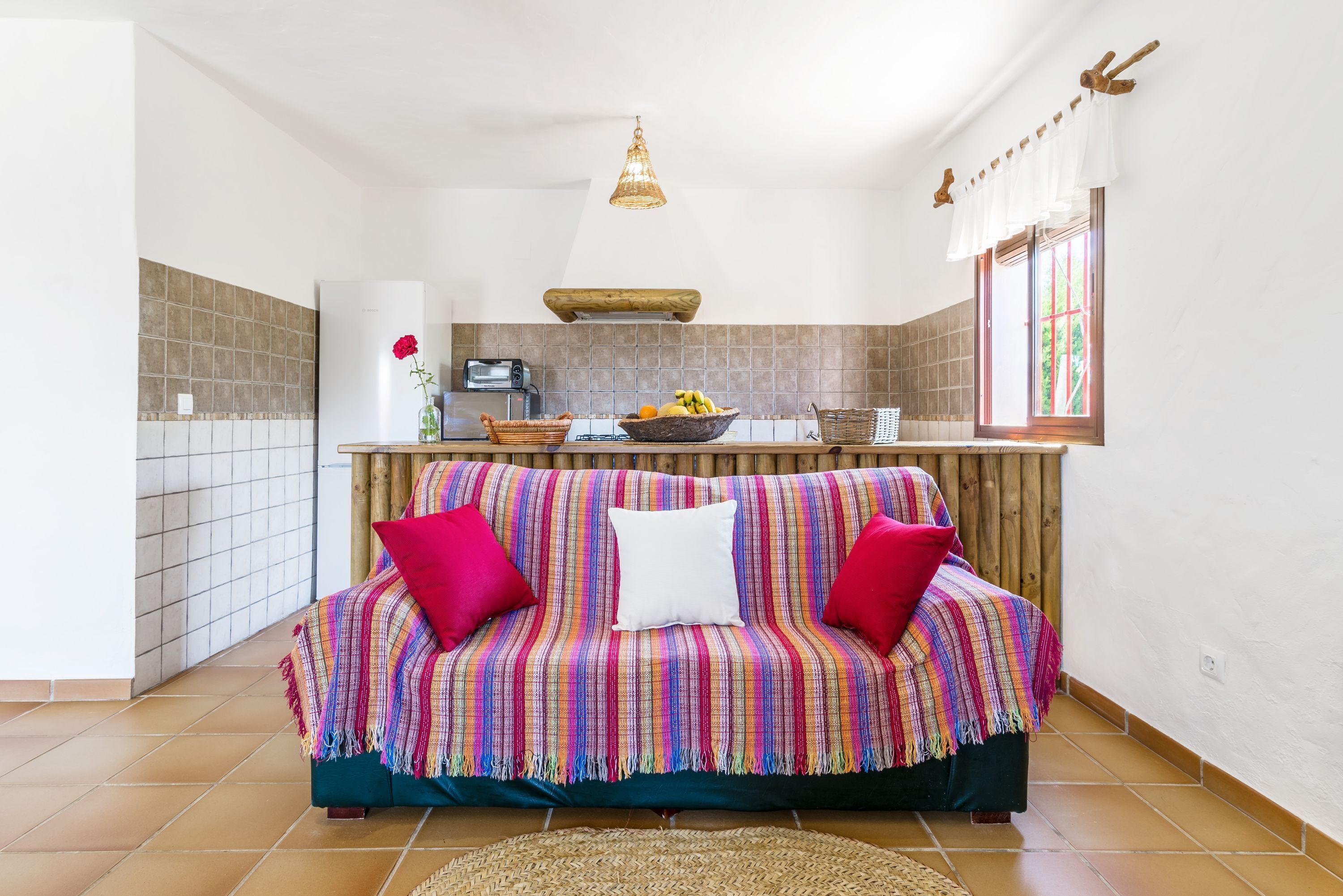 Fernseher, Kamin, Stereoanlage