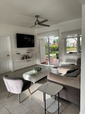 Smart TV, books - Stanza Mare I-103 Beachfront Condo in Beautiful Beach Bavaro-Punta Cana (Bavaro)