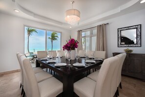 Dining - NEWLY REMODELED Luxury Turtle Tail Villa w/ Private Beach! (Venetian Road Settlement)