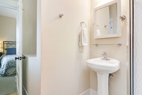 Private bathroom in second floor southwest bedroom.
