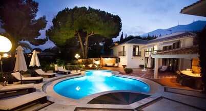 Extravagant Spanish Architecture Ocean View Villa. Huge garden & Heated pool