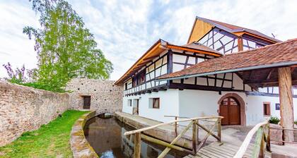 "the castle" sleeps 8 people with sauna and billiards.