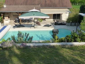 A heated pool