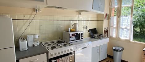 KĂŒhlschrank, Mikrowelle, Ofen, Herdplatte