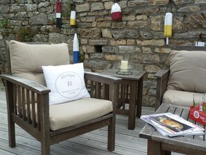 Terrace/patio - beautiful 3 bedroom house,panoramic view, ocean access (Concarneau)