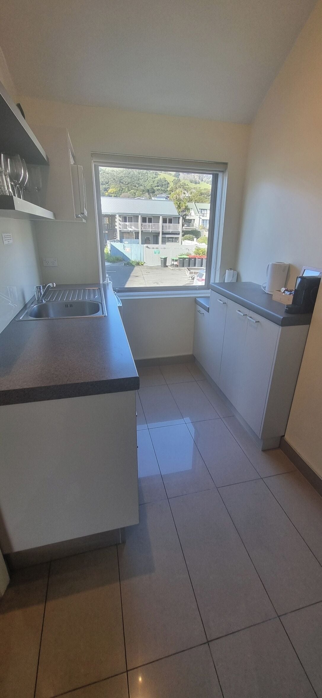 Panorama appartement, 2 slaapkamers, niet-roken | Privékeuken | Een koelkast, een magnetron, een kookplaat, een espressoapparaat