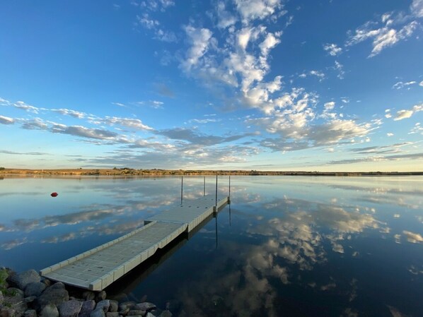 On the beach, beach towels