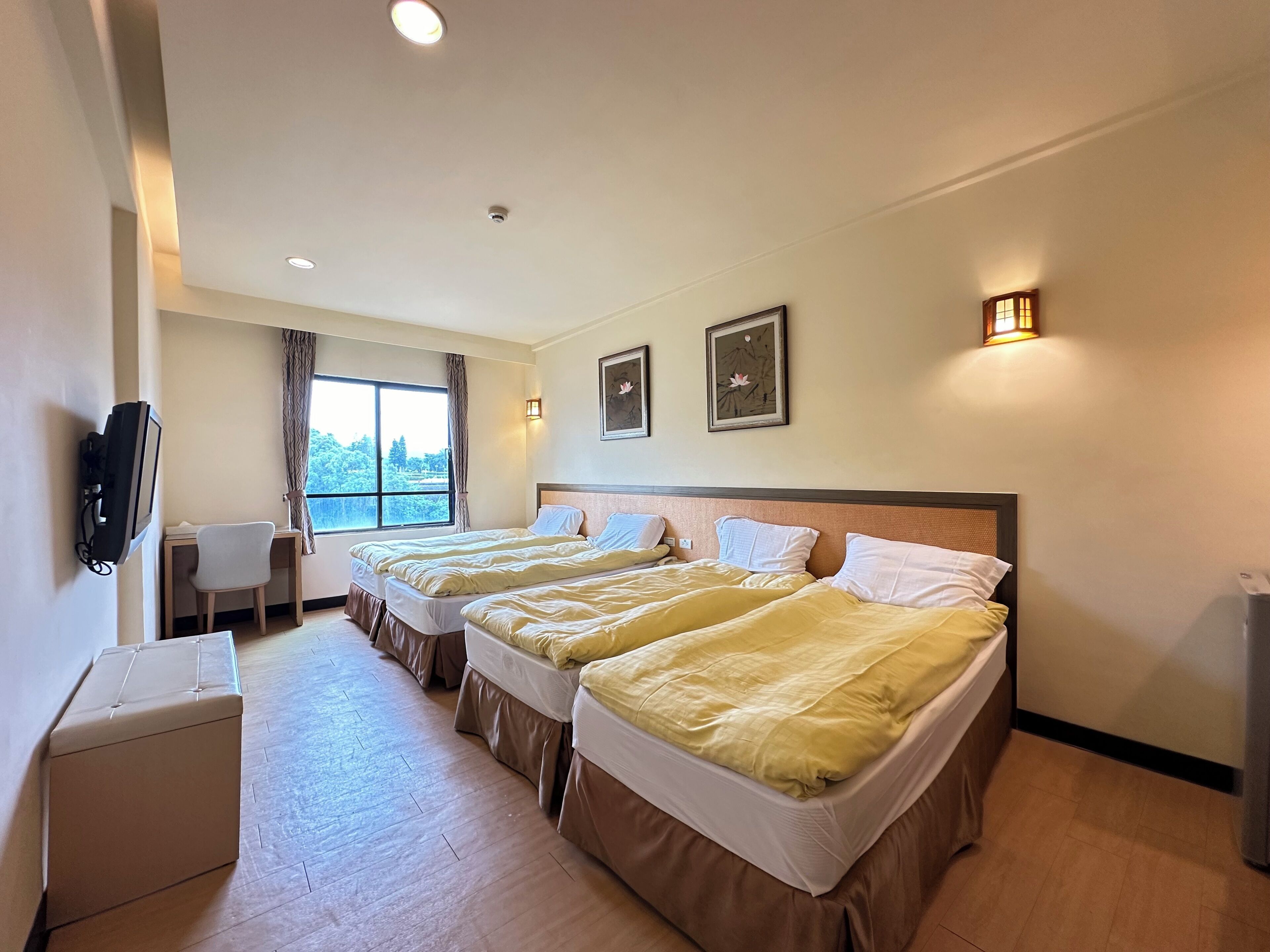 standard quadruple room | blackout curtains, iron/ironing board, bed sheets