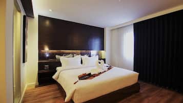 In-room safe, desk, blackout curtains, iron/ironing board