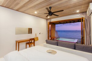 Deluxe Villa, 1 Bedroom, Oceanfront | In-room safe, desk, blackout drapes, free WiFi