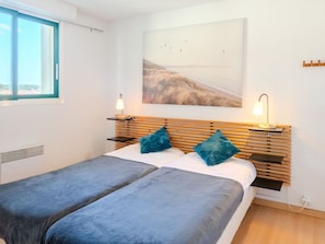 1 bedroom, travel crib, WiFi - Beautiful apartment for 4 people with WIFI, TV and balcony (Mimizan)