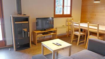 Fernseher, Kamin