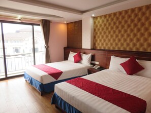 Executive Quadruple Room, Balcony | Premium bedding, down comforters, memory foam beds, minibar - VIP Sapa Hotel (Sa Pa)