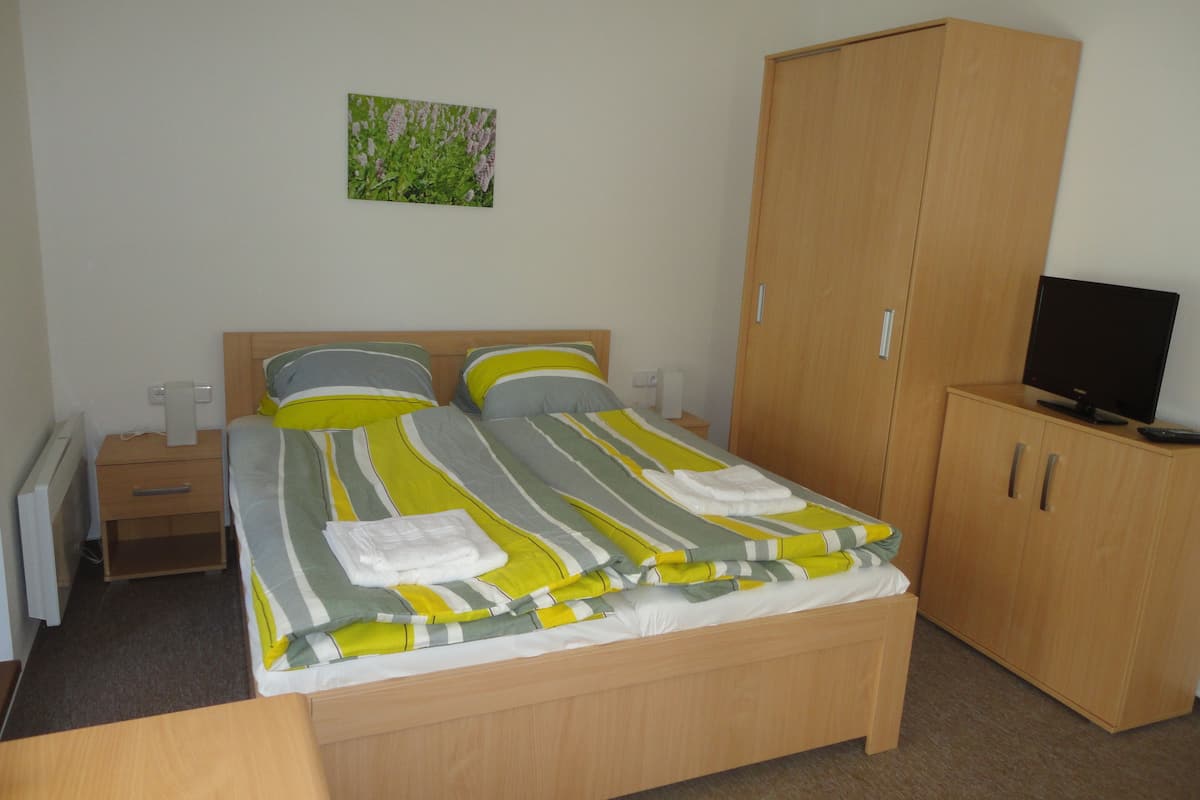 Desk, iron/ironing board (on request), cribs (surcharge), WiFi (free)