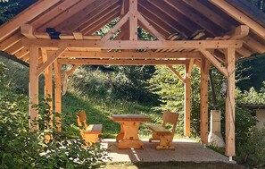 Outdoor dining - 4 bedroom amazing home in Vrhnika (Vrhnika)