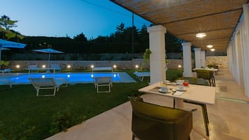 Front of property - evening/night