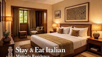 Habitación doble Deluxe, 1 cama matrimonial, para no fumadores, baño en la habitación | Edredón, minibar y caja de seguridad en la habitación