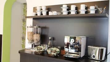 Daily buffet breakfast (EUR 12 per person)