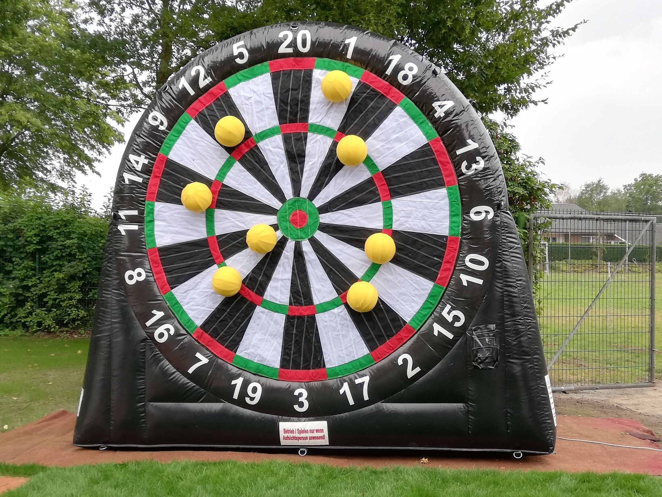 outdoor banquet area