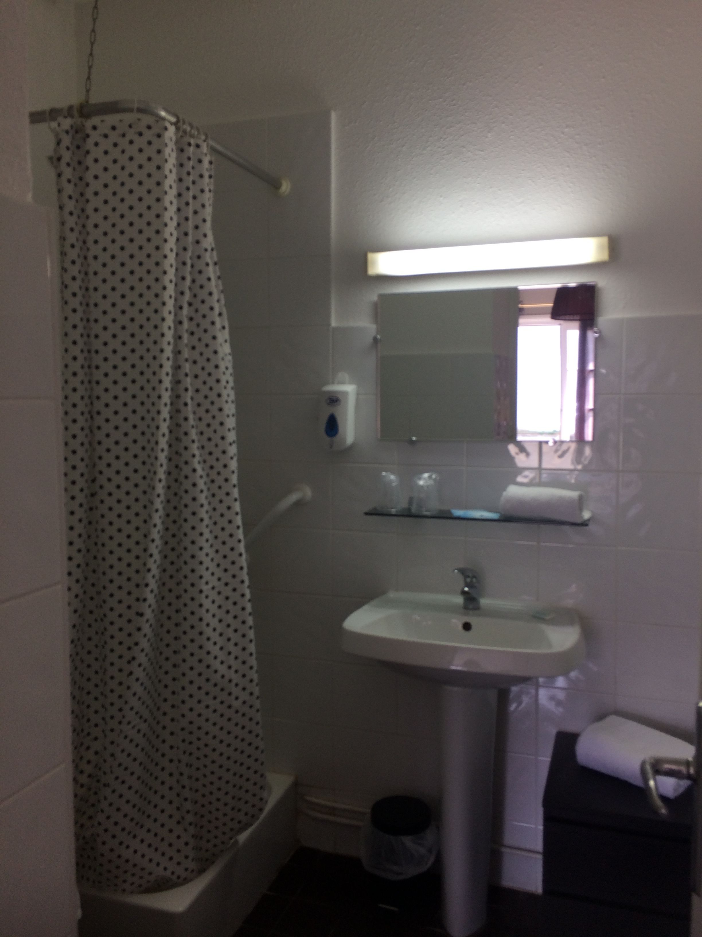 Free toiletries, hair dryer, bidet, towels