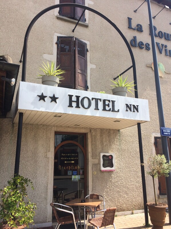 Voorkant van accommodatie