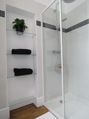 Habitación doble (Ivoire) | Ducha del cuarto de baño